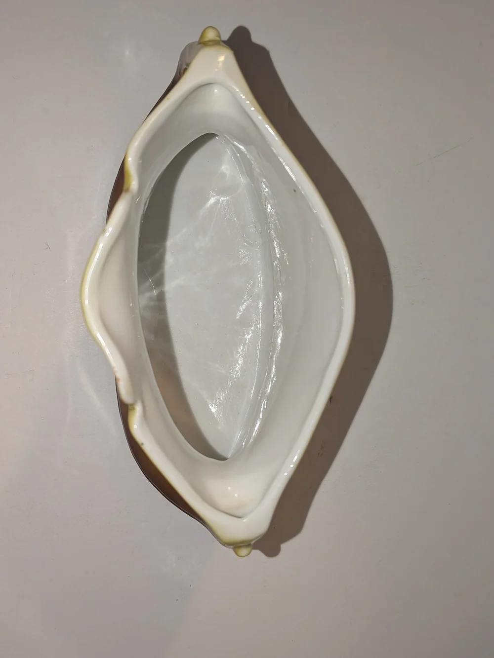 Antique Austrian Porcelain Pillow Vase from Circa 1890-1920 Double Handled